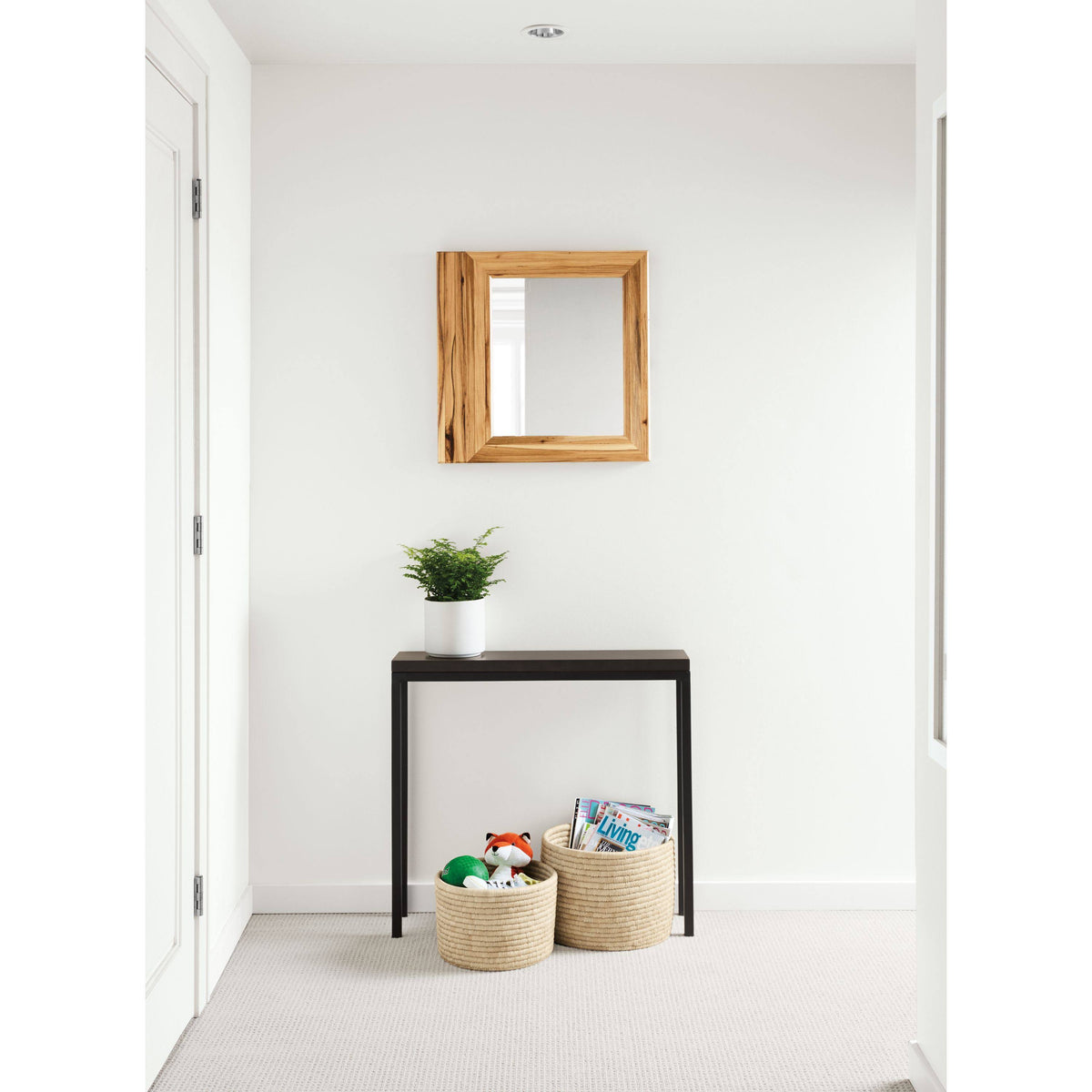 White Venatino Marble Parsons Console Table C5218