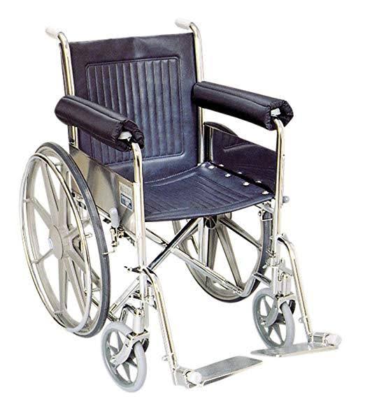 Wheelchair Foam Padded Nylon Extended Half Armrest Pads E764