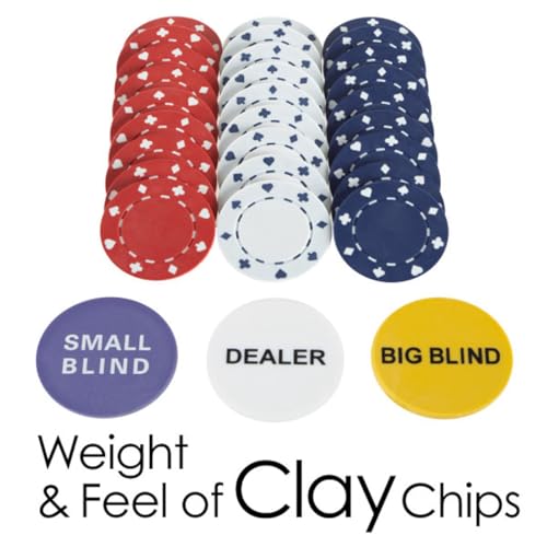 Foldable Poker Table Topper with Carry Case, 300 Poker Chips, 2 Decks of Cards, Dealer and Blind Buttons Q854843
