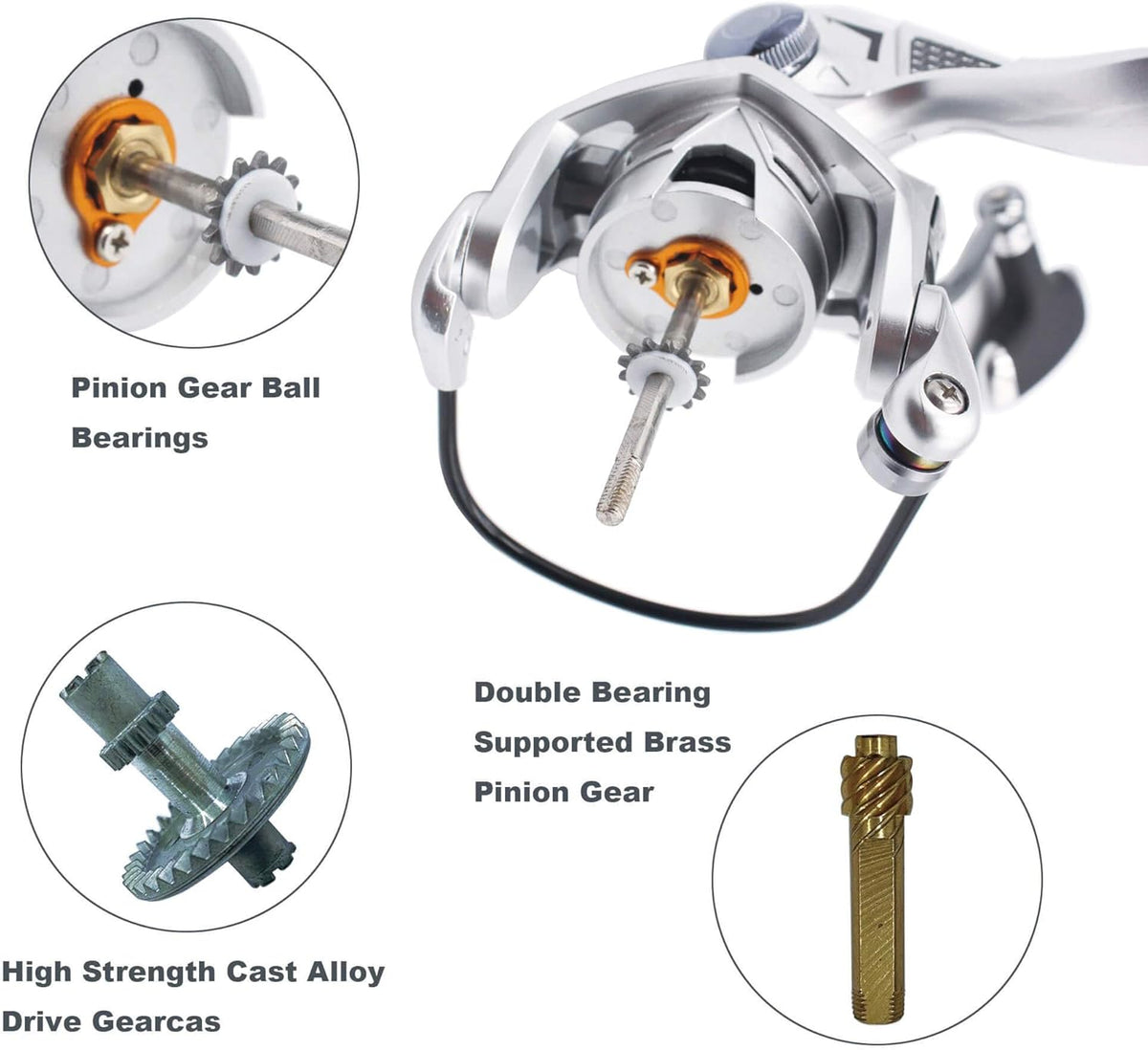 Carbon Fiber Aluminum Alloy Spinning Reel 5+1 BB U353841