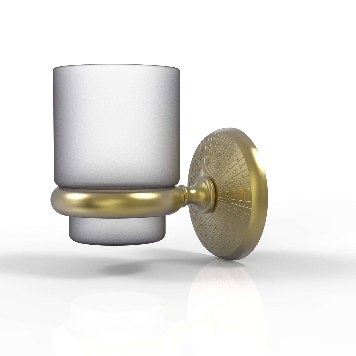 Wall Mounted Tumbler Holder Satin Brass P55611