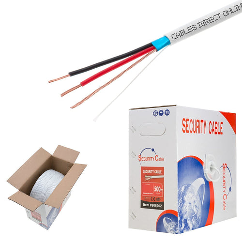 18/2 Shielded Stranded Alarm Control Cable 500ft E98042
