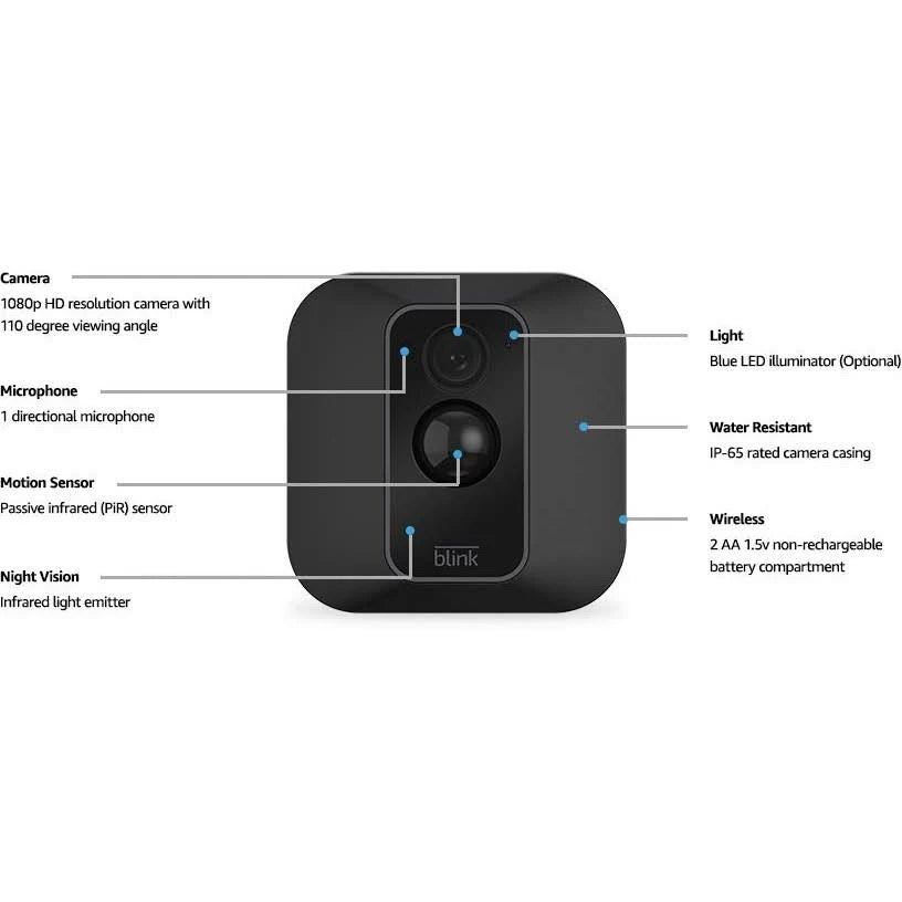 Black Wireless Security Camera X938550