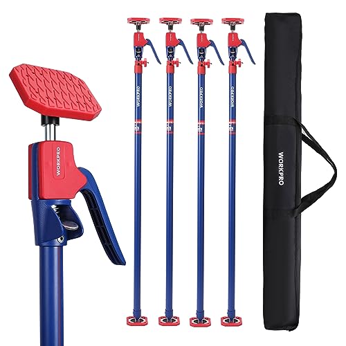 54-114 Inches Steel Telescopic Support Rod 4-Pack Z829