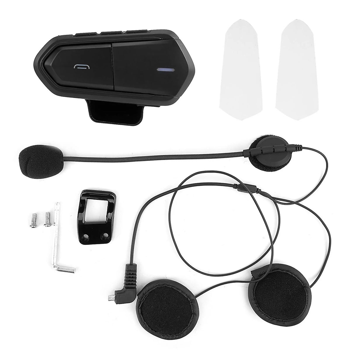 Black Wireless Bluetooth Motorcycle Helmet Headset Q91162
