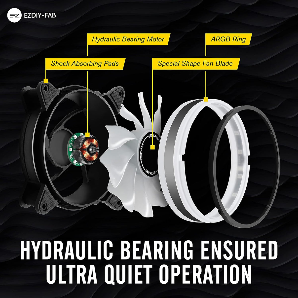 120mm RGB PWM Case Fan 5 Pack C41732