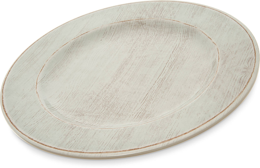 11x22 Buff Round Melamine Plate R742