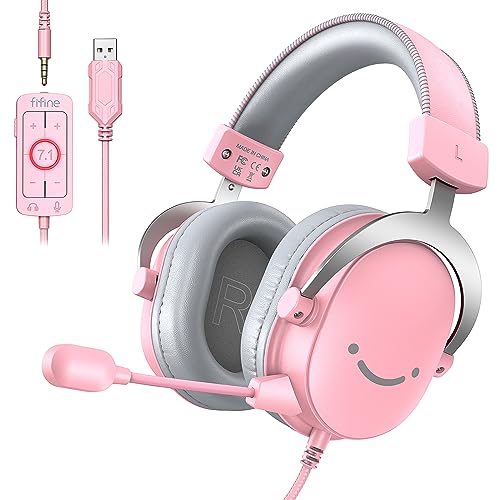 Black USB Over-Ear Wired Gaming Headset with Detachable Microphone P953
