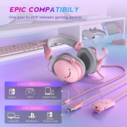 Black USB Over-Ear Wired Gaming Headset with Detachable Microphone P953