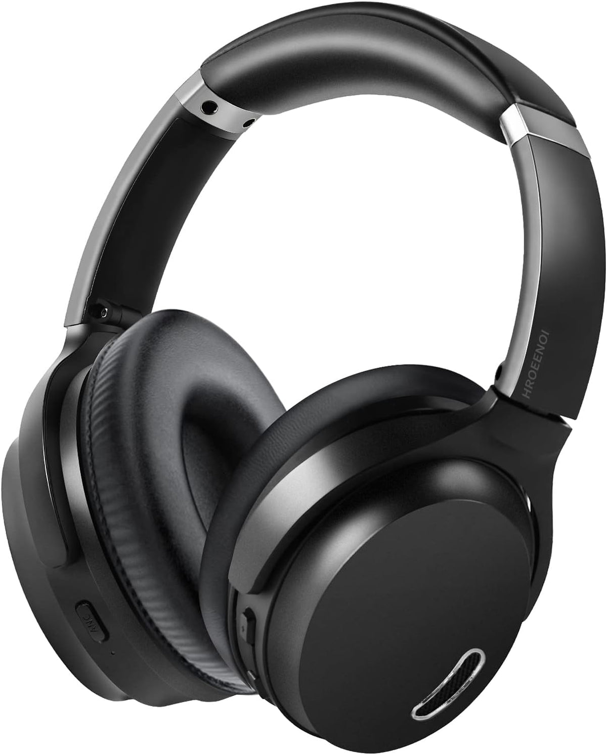 Active Noise Cancelling Bluetooth Wireless Over Ear Headphones with Microphone Black X53388