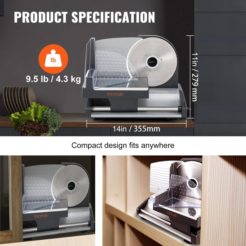 7.5" Electric Meat Slicer 200W W270