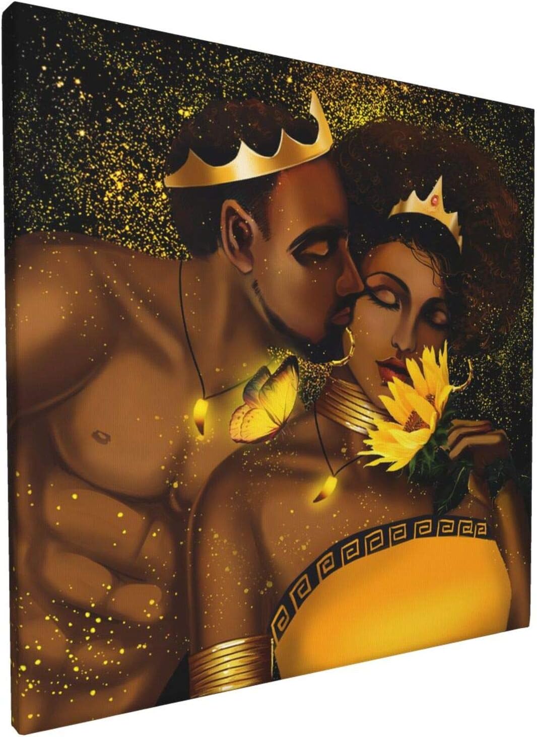 Black Crown Abstract Modern Wall Art 12x16inch D4348