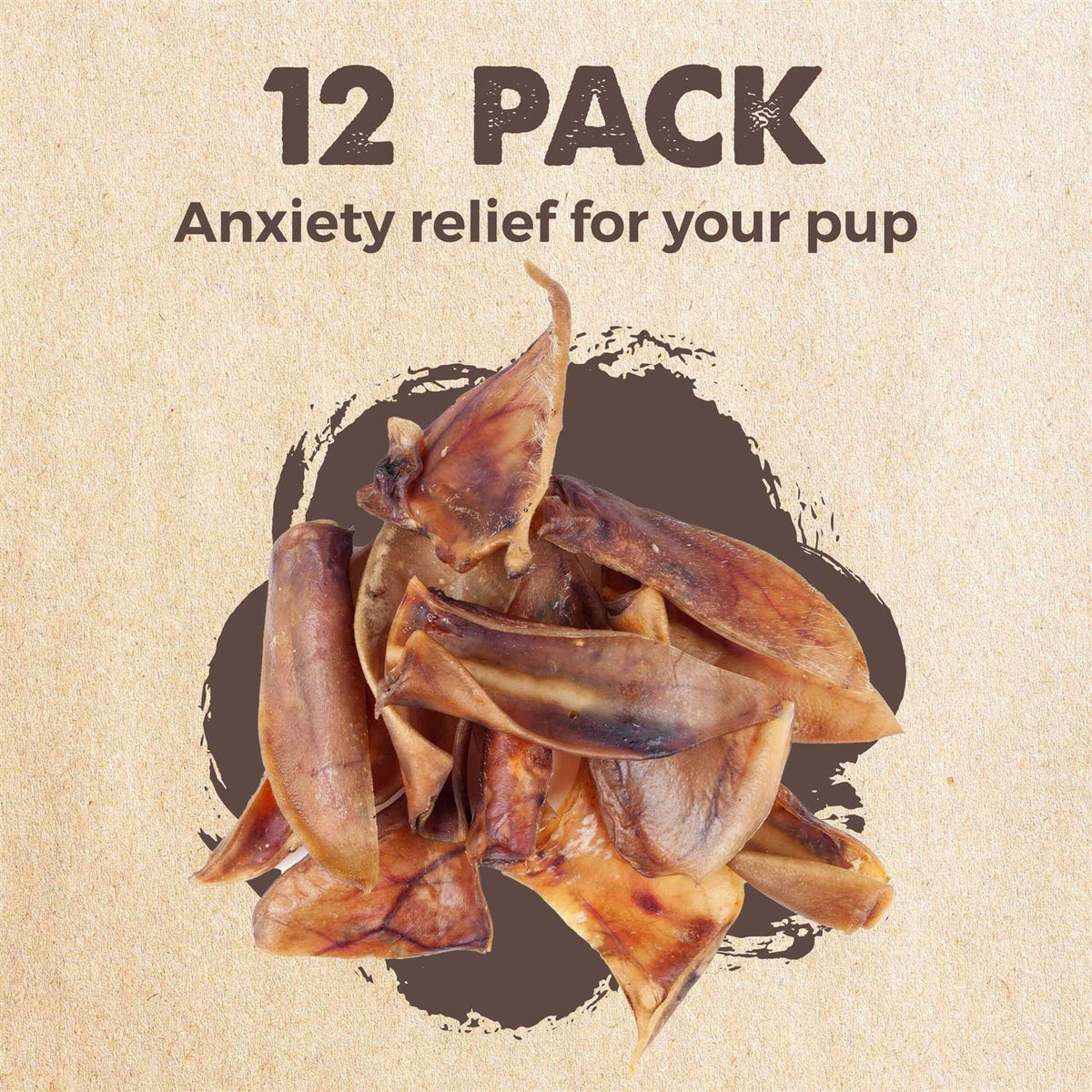 Half Pig Ears Dog Treats W1323