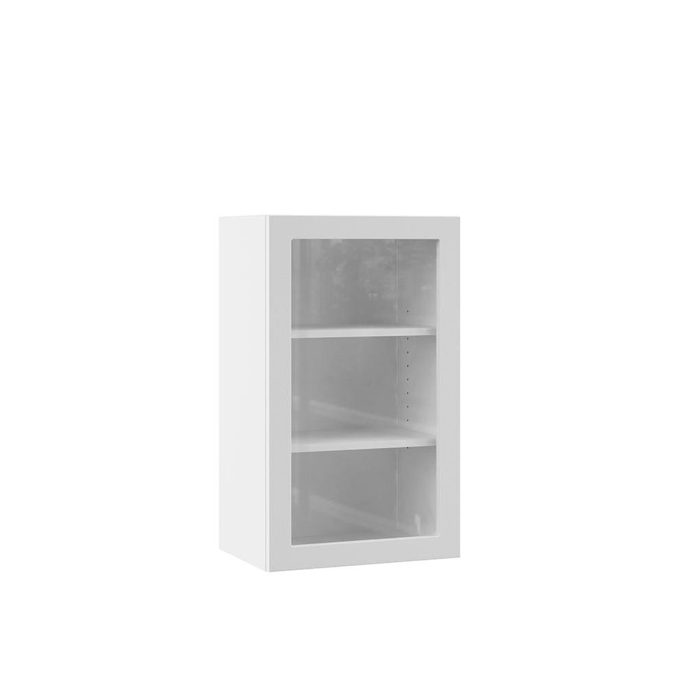 White Glass Door Wall Kitchen Cabinet G403323