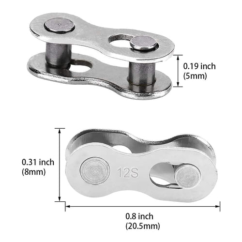 12 Speed Reusable Metal Bicycle Master Link Connector 5 Set Pack V258