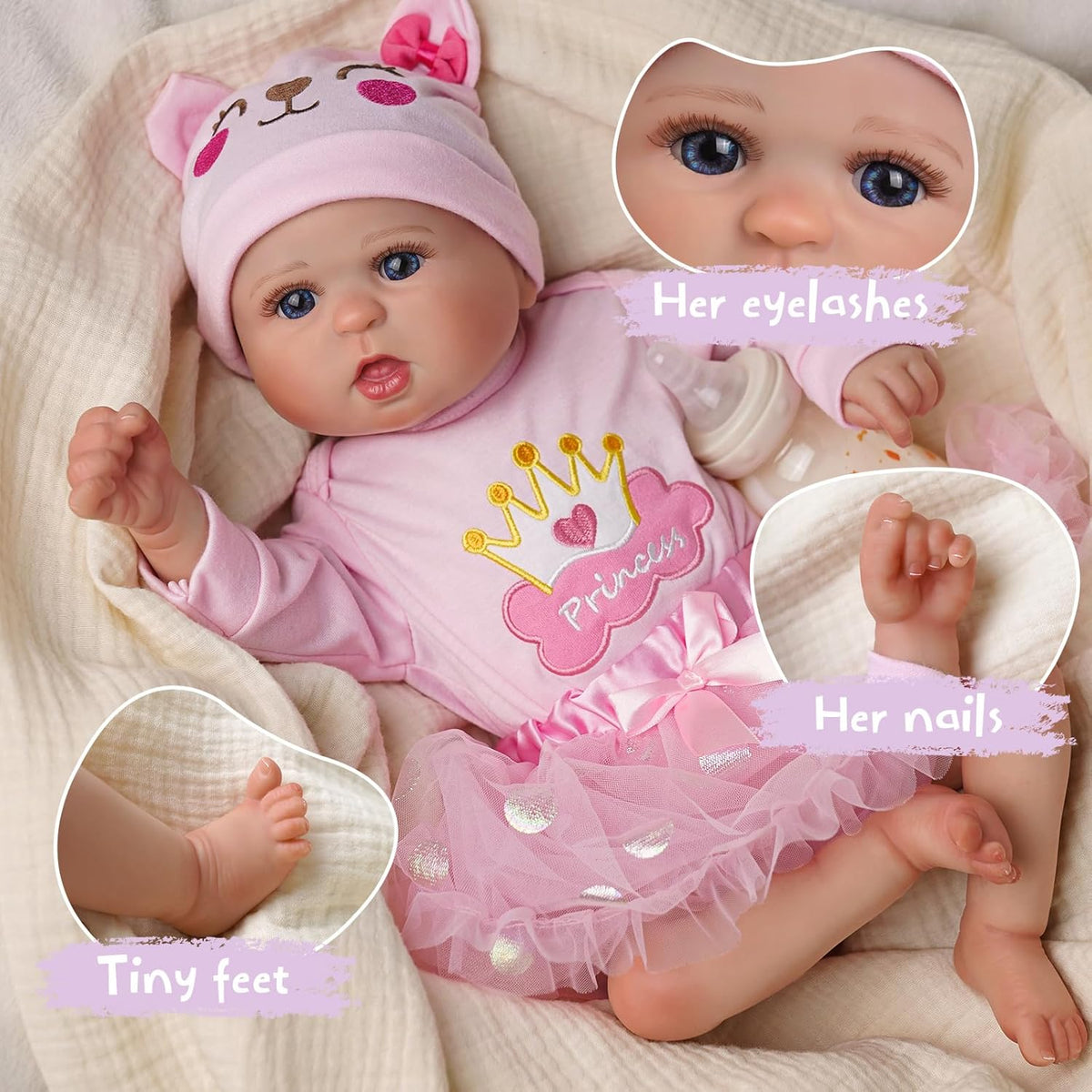 20-Inch Soft Vinyl Reborn Baby Doll A291
