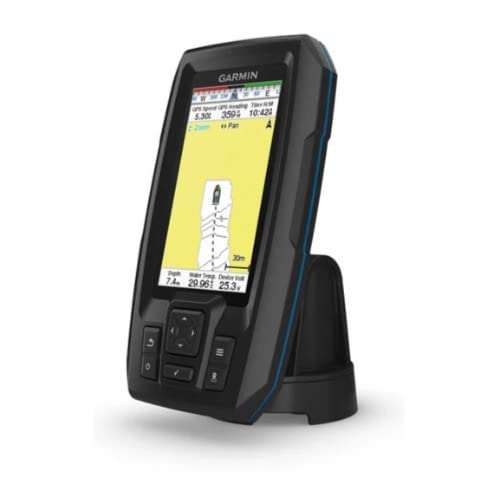 4" GPS Fishfinder with CHIRP Traditional and ClearVu Scanning Sonar Transducer D83669