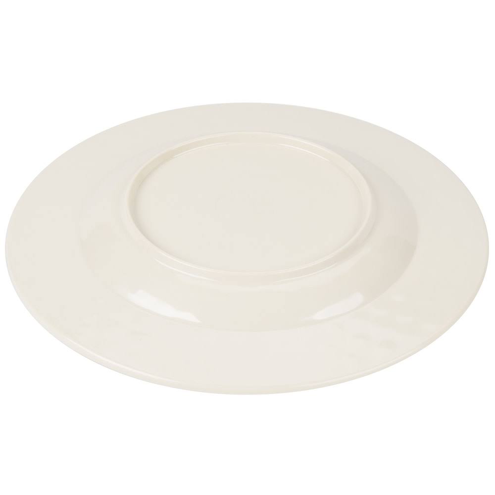 11x22 Buff Round Melamine Plate R742