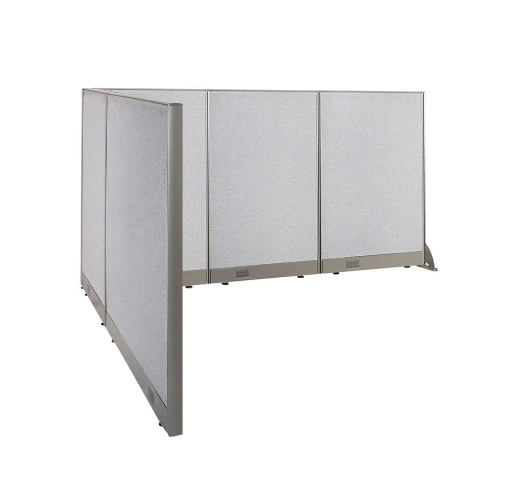 L-Shaped Freestanding Office Partition 78D x 90W x 48H B1521