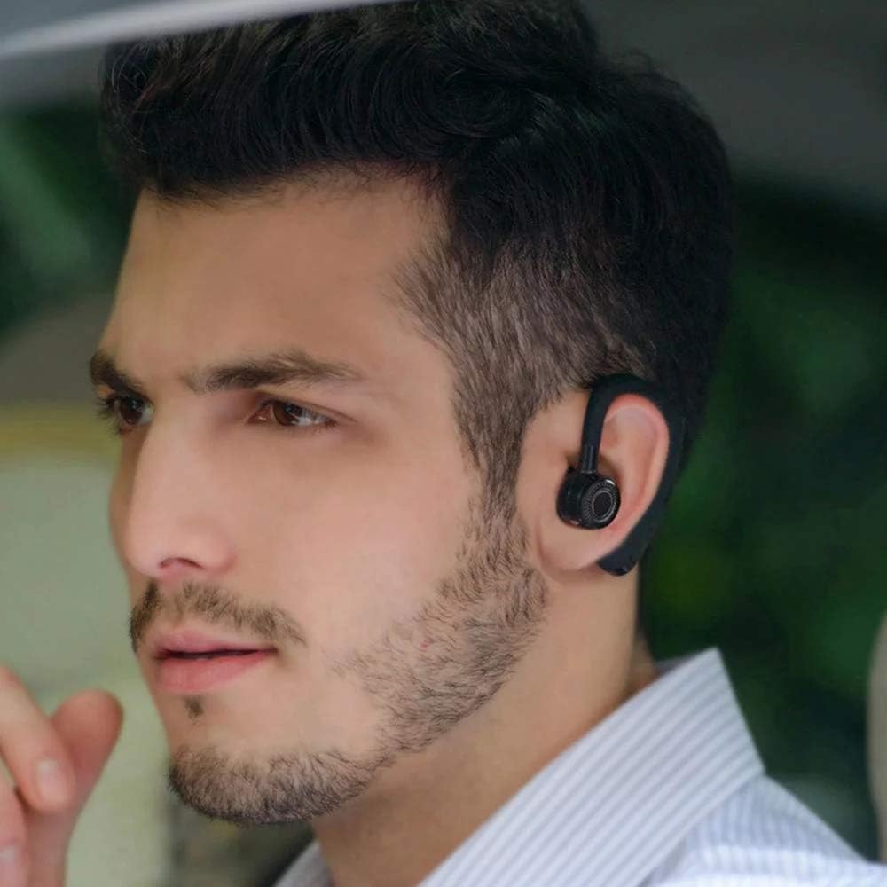 Bluetooth Headset Wireless Single Earpiece Noise Cancelling Headphones R88732