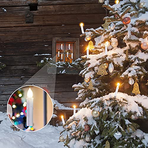 10 PCS Battery Operated Taper Candle Lights with Remote L253