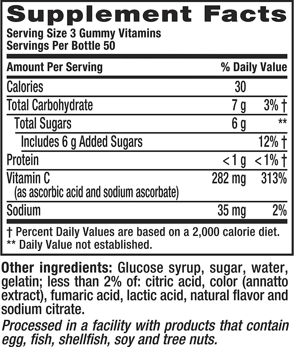 150 Gummies Vitamin C Supplement S9336