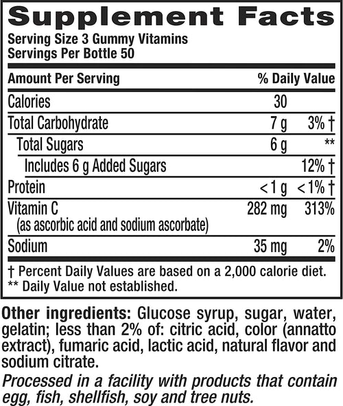 150 Gummies Vitamin C Supplement S9336