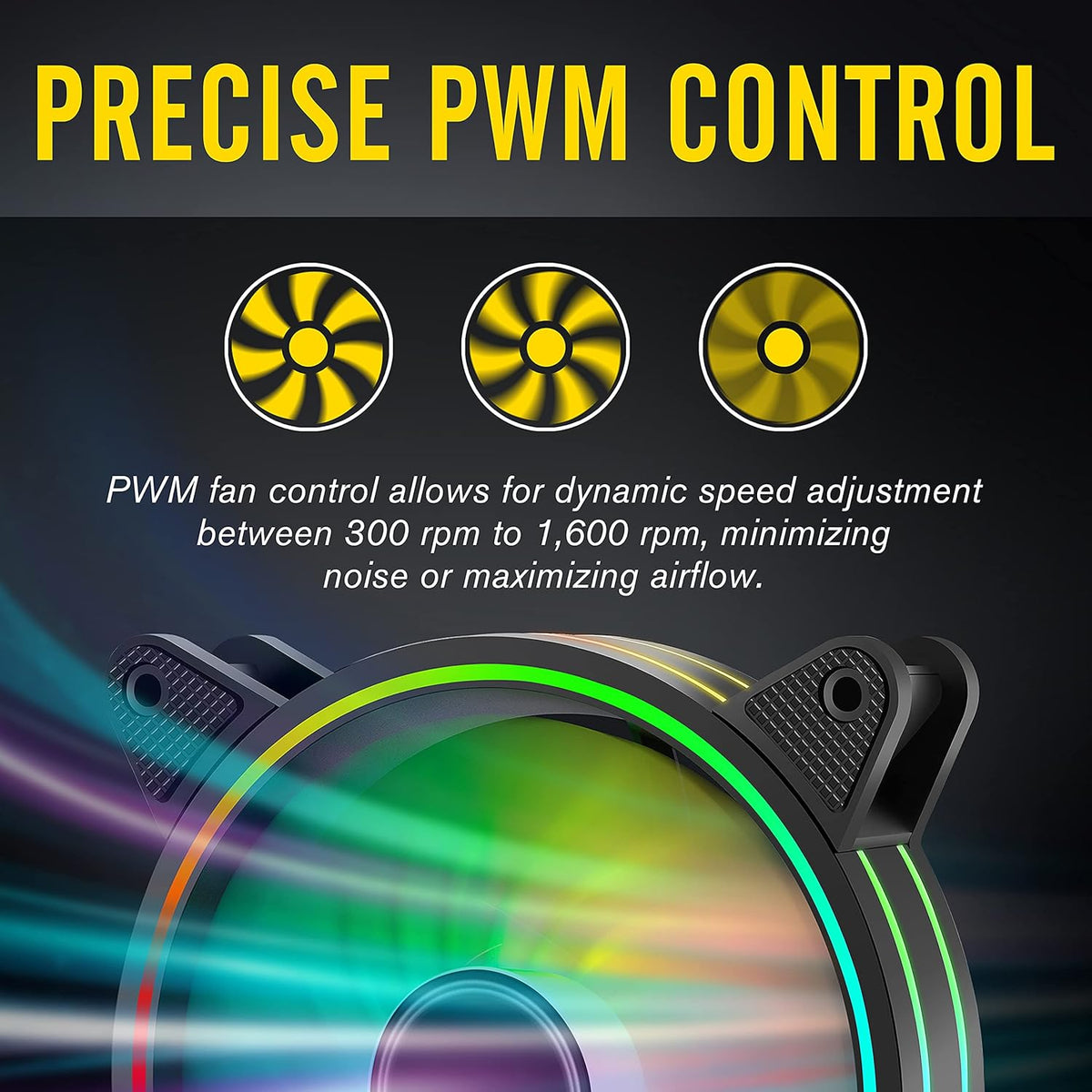 120mm RGB PWM Case Fan 5 Pack C41732