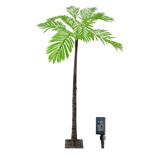 6FT Artificial Palm Tree with 120 LED Lights P593
