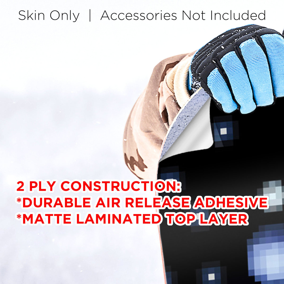 8 bit Solar System Planets Snowboard Wrap Sticker Skin Cover Z7630