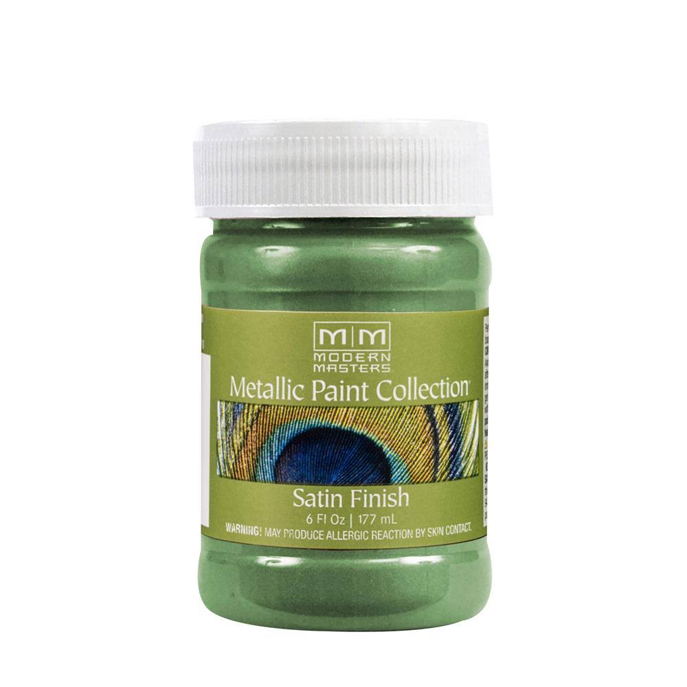 Satin Mystical Green Metallic Paint, 6 oz. (6 Pack) T5549