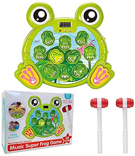 Whack a Frog Game Pounding Toy with 2 Playing Modes W1510