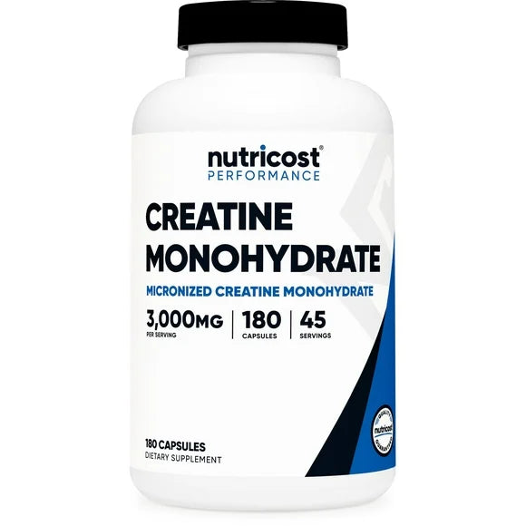 Creatine Monohydrate 3,000mg 180 Capsules Supplement T106304