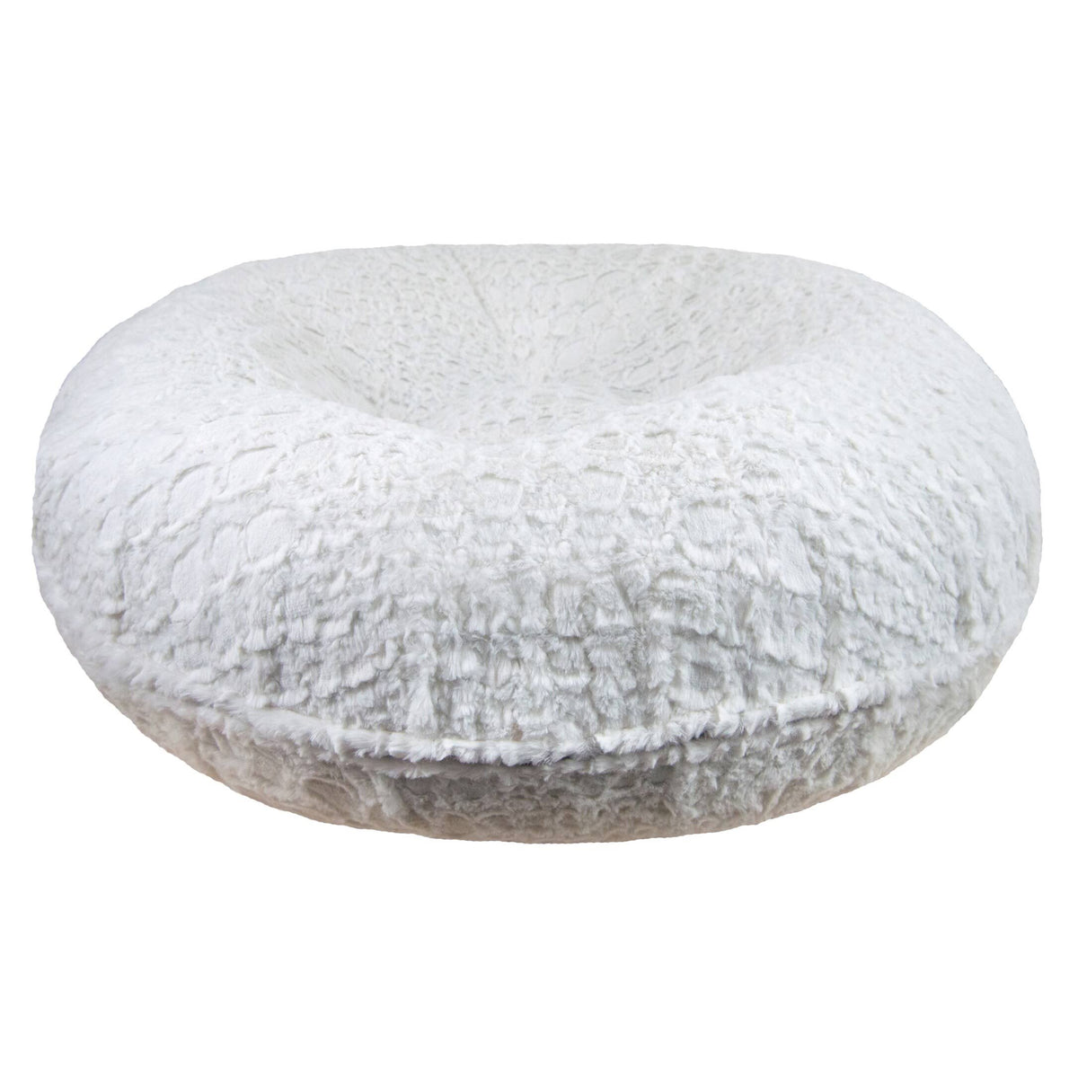 XL Faux Fur Bagel Pet Bed Y222337