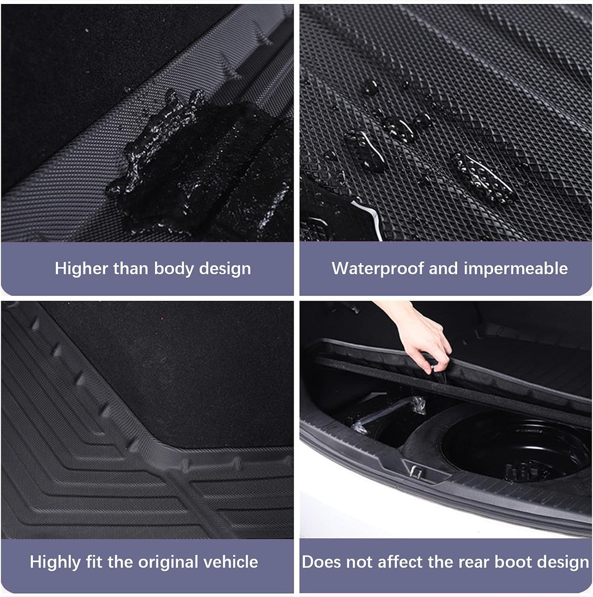 Black TPO Waterproof Rear Cargo Mat W313509
