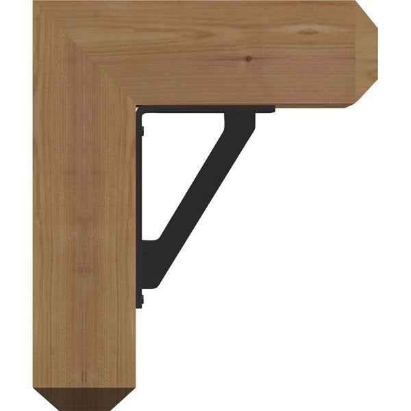 Traditional Craftsman Ironcrest Smooth Bracket, Western Red Cedar O384525