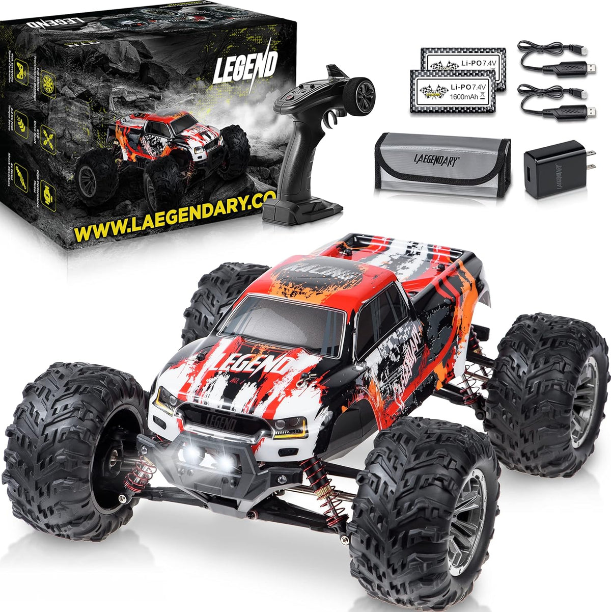Brushless RC Monster Truck 4x4 Off Road Electric C22310
