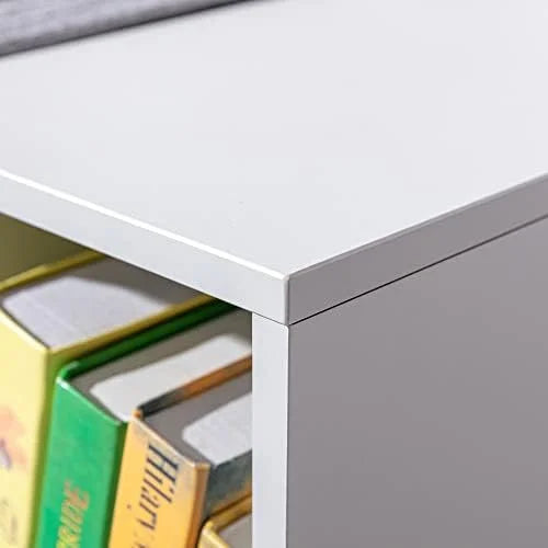 6-Cubby Bookcase with Reading Nook and Cushion T1226