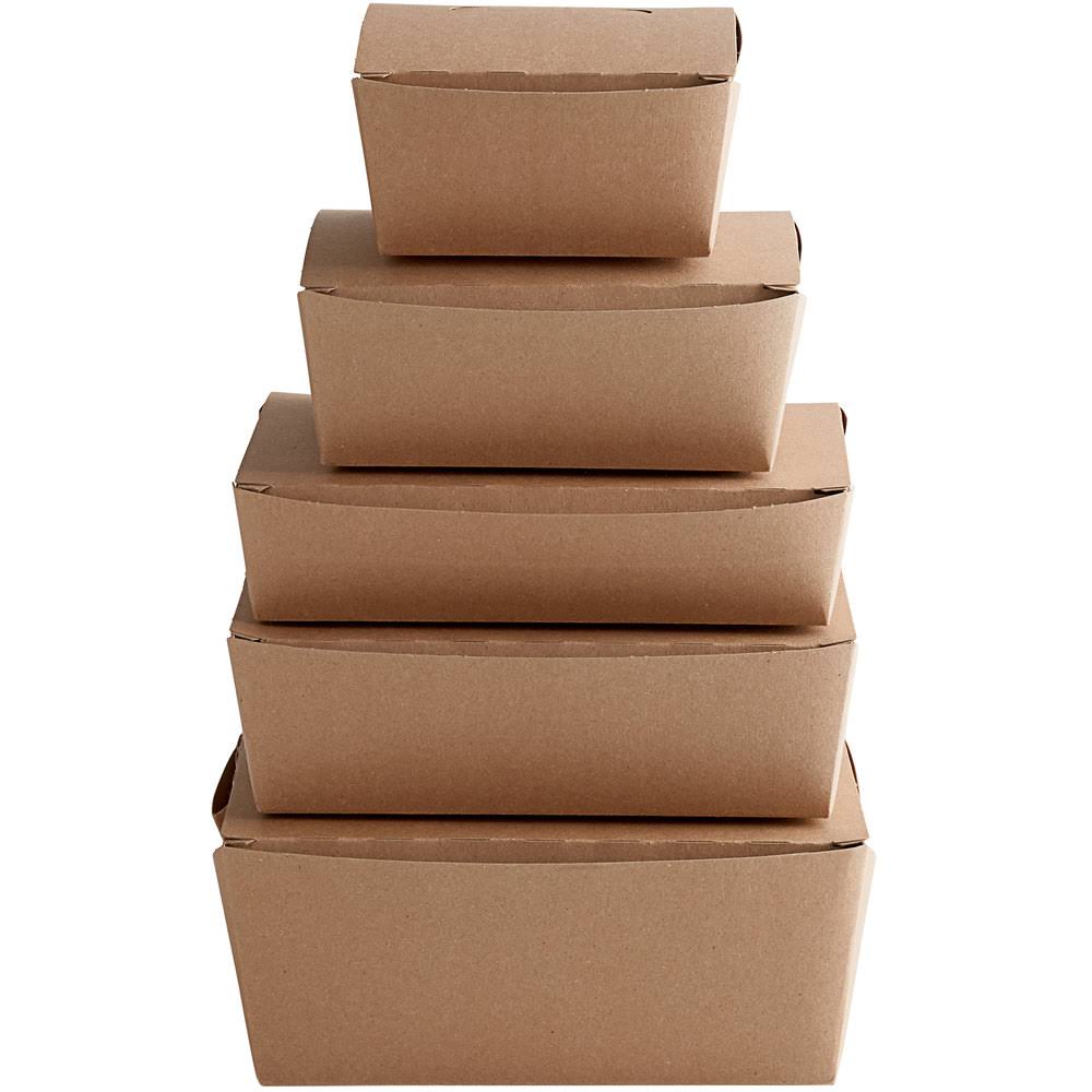 Kraft Microwavable Paper Take-Out Container - 240/Case Z299