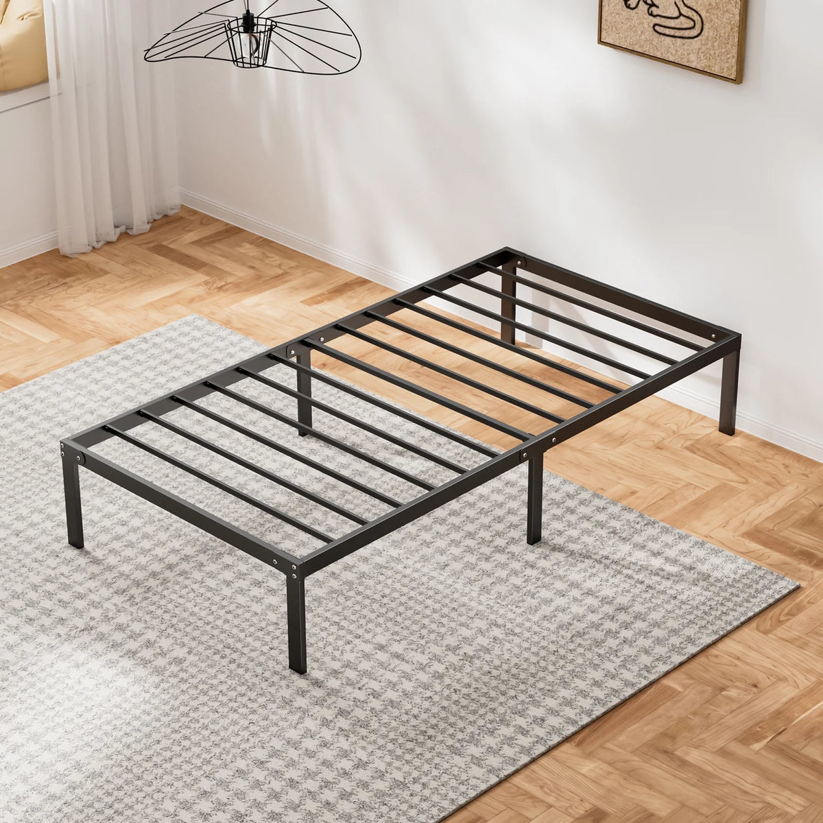 King Metal Platform Bed Frame L656217