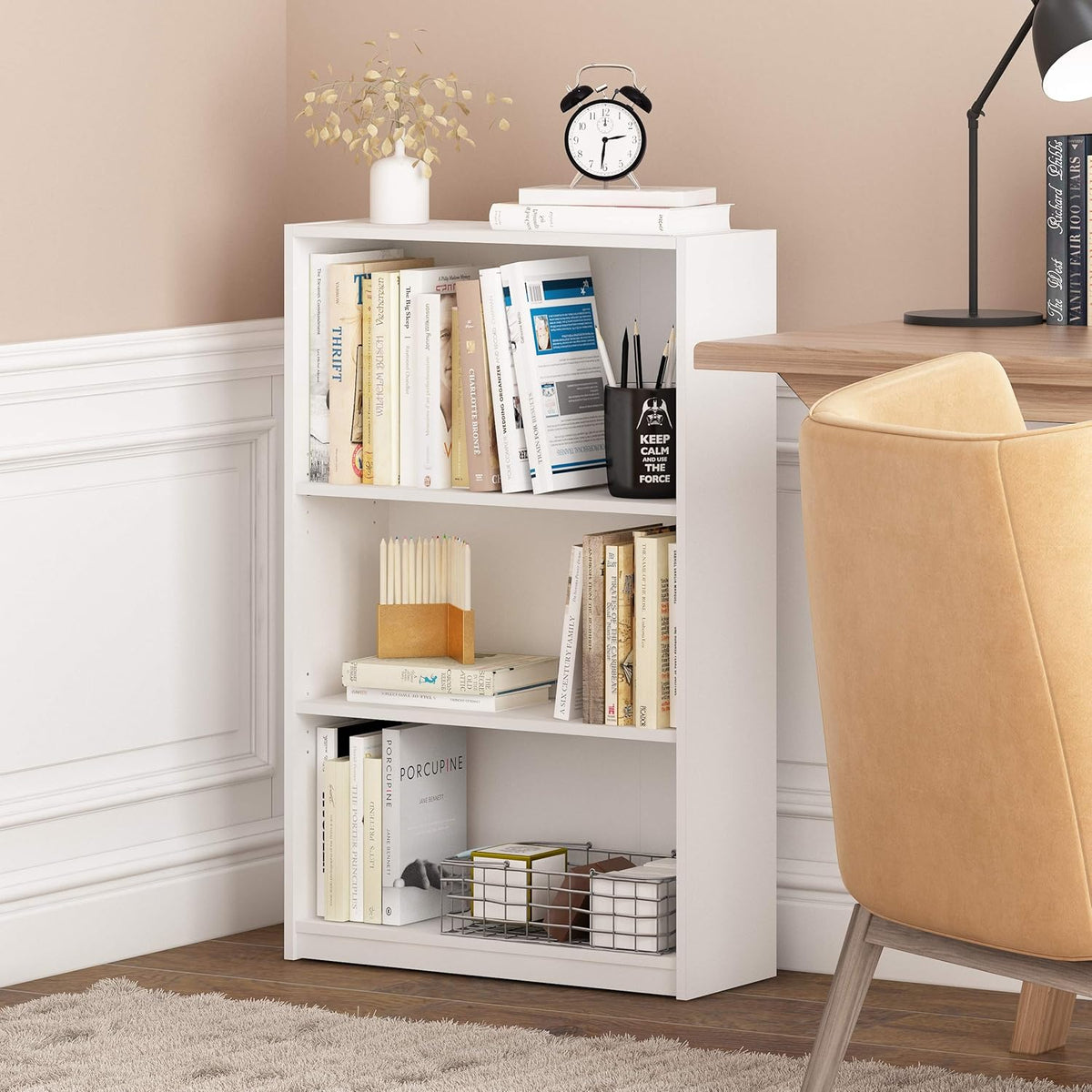 5-Shelf Bookcase Black H42314