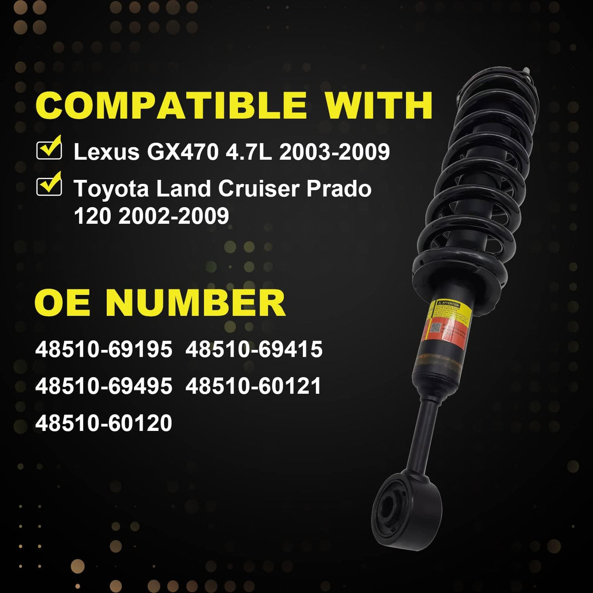 Pair Front Shocks Absorber Z7341