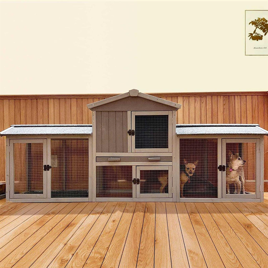 Large Outdoor Rabbit Hutch Chicken Coop T563417