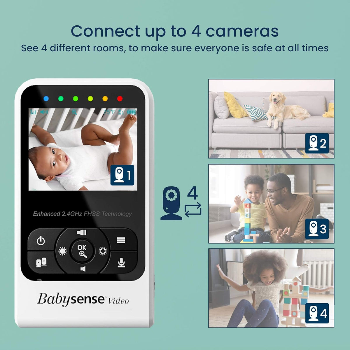 Video Baby Monitor with Camera and Infrared Night Vision G31173