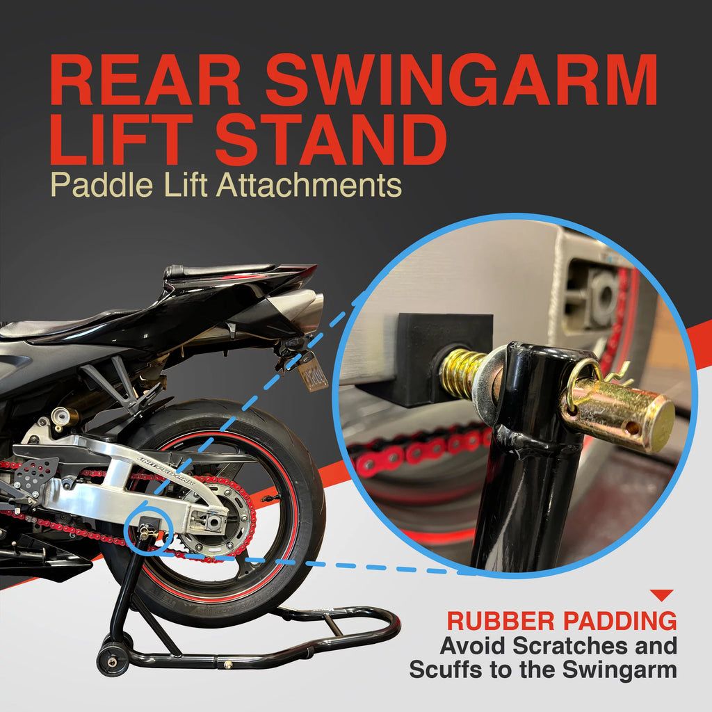 Motorcycle Front Rear Paddle Wheel Lift Stand P14980
