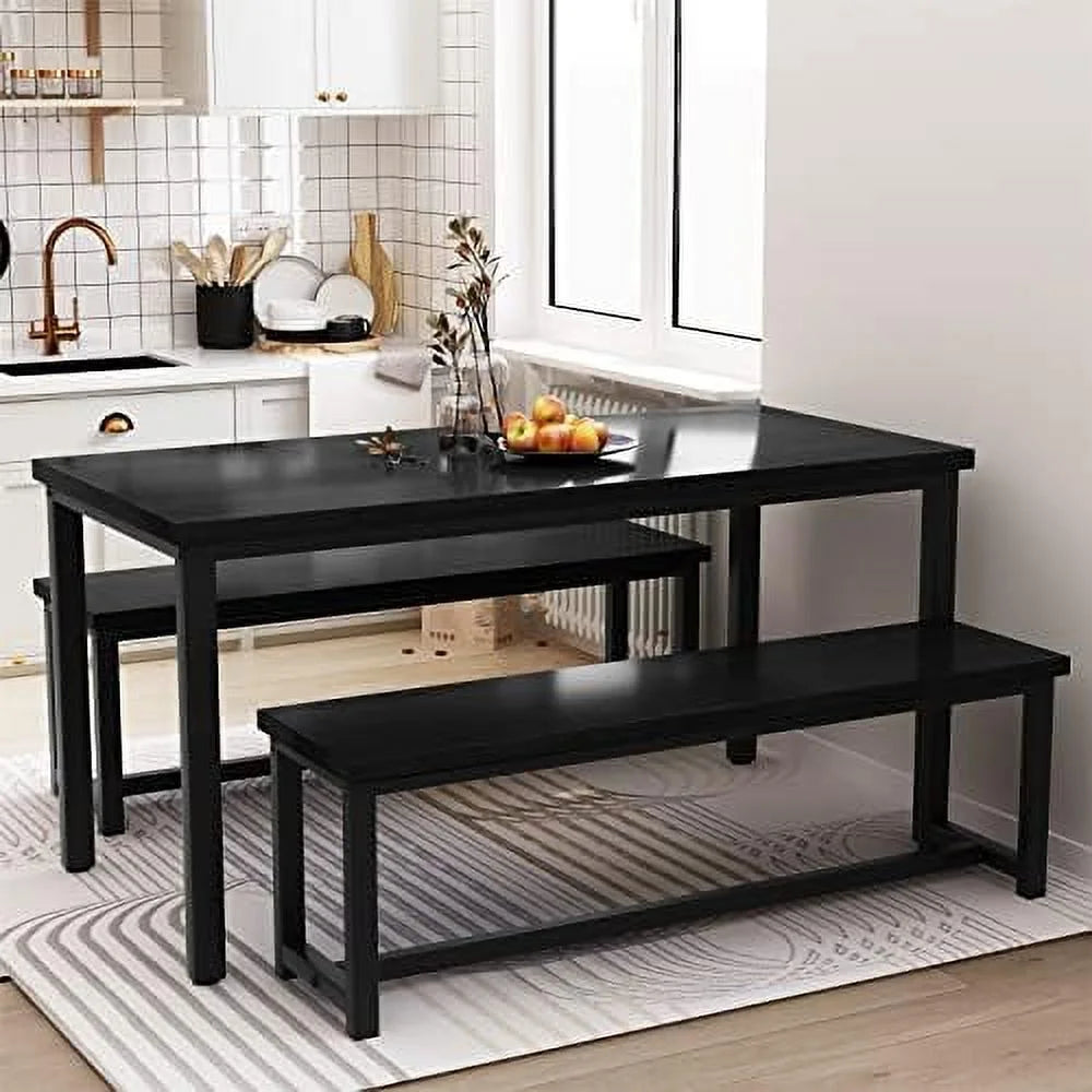 47" Dining Table Set with 2 Benches J904