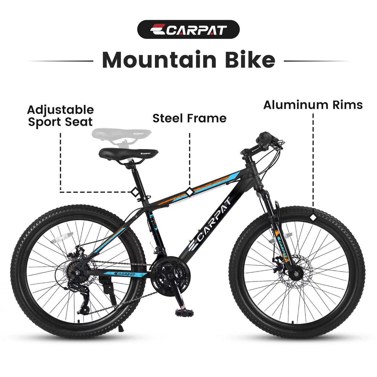 26 Mountain Bike 21 Speeds with Mechanical Disc Brakes T303383