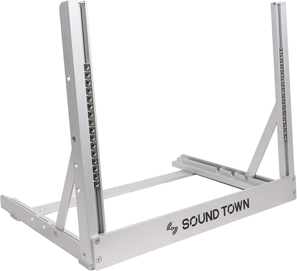 Aluminum 2-Post Desktop Open-Frame Rack F88244