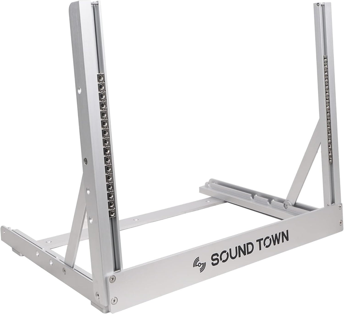 Aluminum 2-Post Desktop Open-Frame Rack F88244