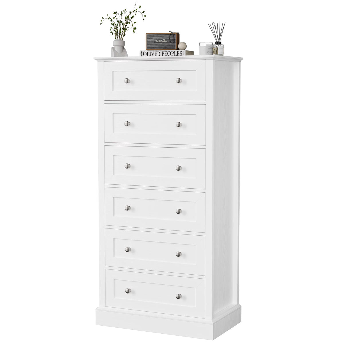 White 6 Drawer Dresser Z987330
